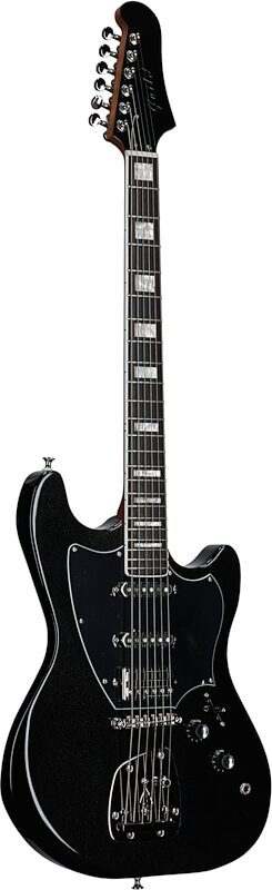open zoom image for Guild Surfliner Deluxe Electric Guitar, Black Metallic, Body Left Front