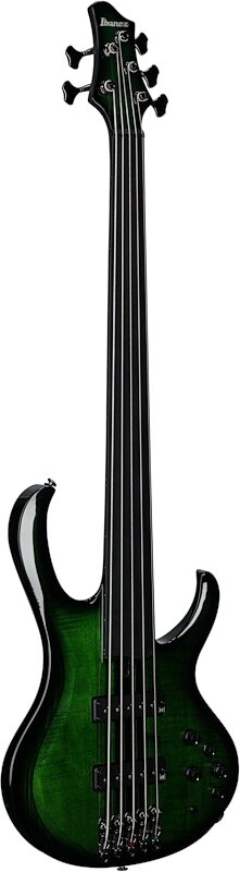 open zoom image for Ibanez SDGB1 Steve DiGiorgio Electric Bass, Dark Moss Burst, Body Left Front