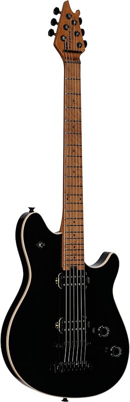 open zoom image for EVH Eddie Van Halen Limited Edition Wolfgang Special TOM Archtop Electric Guitar, Gloss Black, Body Left Front