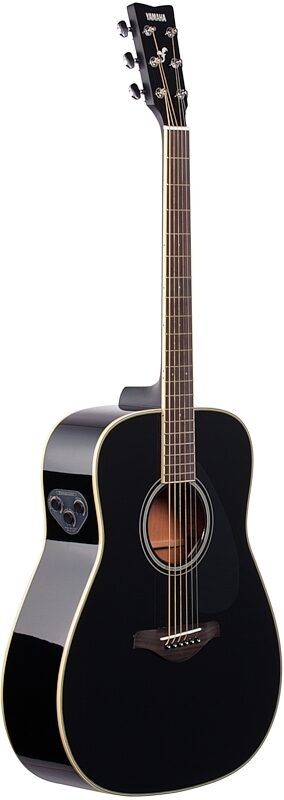 open zoom image for Yamaha FG-TA Dreadnought TransAcoustic Acoustic-Electric Guitar, Black, Body Left Front