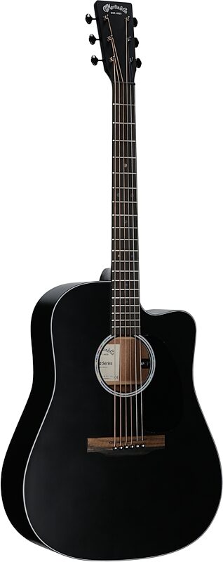 open zoom image for Martin DC-10E Modern Black Acoustic-Electric Guitar (with Soft Case), Black, Body Left Front