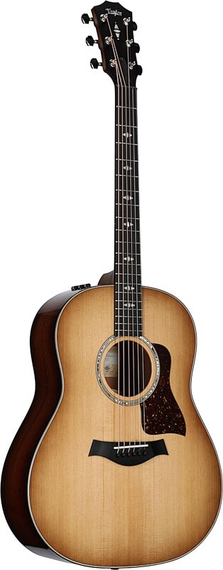 open zoom image for Taylor 517e Urban Ironbark Grand Pacific Acoustic-Electric Guitar (with Case), Shaded Edge Burst, Body Left Front