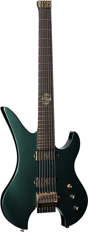 open zoom image for Schecter Synyster Gates 7 Headless Electric Guitar, 7-String, Oak Green Metallic, Body Left Front