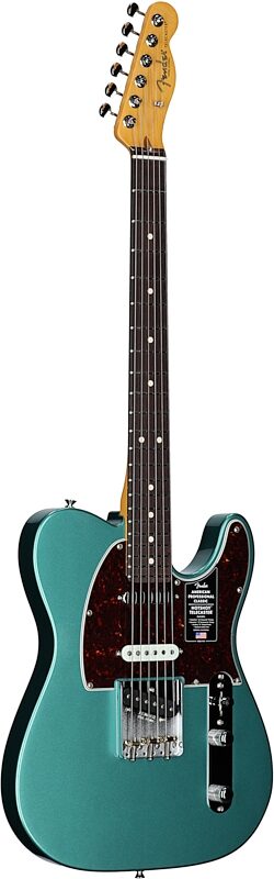 open zoom image for Fender American Pro Classic Hotshot Telecaster Electric Guitar, Rosewood Fingerboard (with Gig Bag), Sherwood Green, Open Box (Very Good), Body Left Front