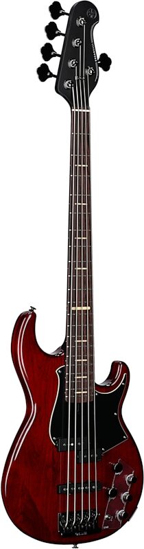 open zoom image for Yamaha BB735A Electric Bass Guitar, 5-String (with Gig Bag), Fired Red, Open Box (Very Good), Body Left Front