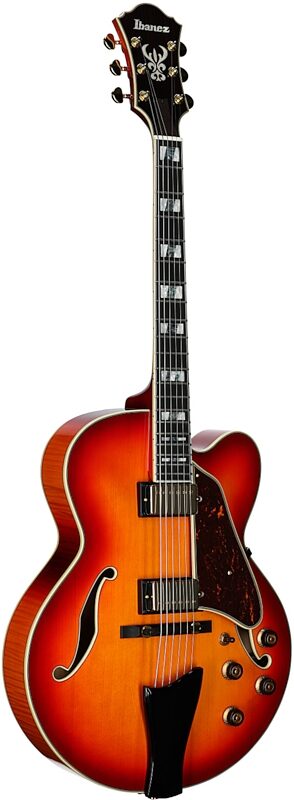 open zoom image for Ibanez AF115 Artstar Hollowbody Electric Guitar (with Case), Aged Whiskey Burst, Open Box (Very Good), Body Left Front