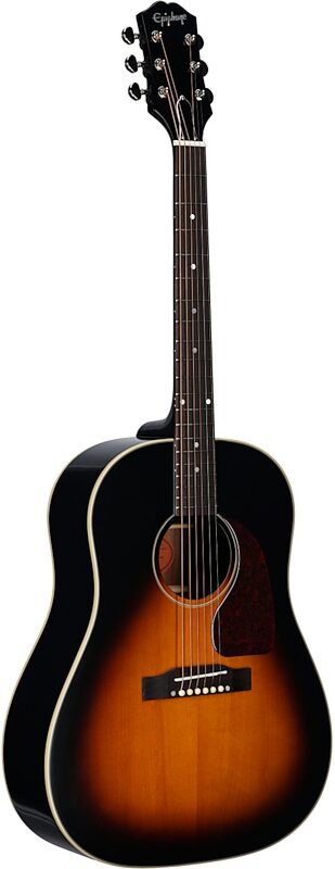 open zoom image for Epiphone Inspired by Gibson J-45 Standard Acoustic-Electric Guitar (with Gig Bag), Vintage Sunburst, Body Left Front