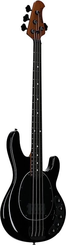 open zoom image for Ernie Ball Music Man DarkRay Electric Bass (with Mono Soft Case), Onyx Black, Ebony Fretboard, Body Left Front