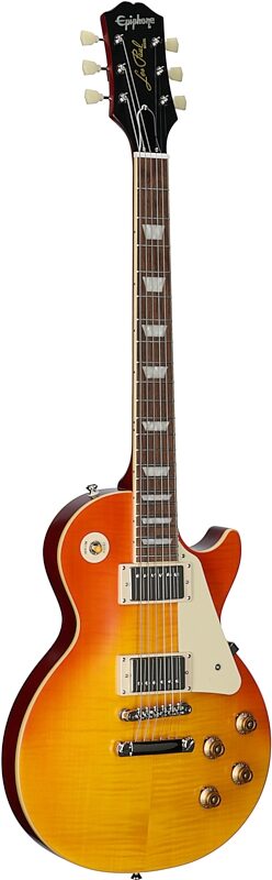open zoom image for Epiphone 1959 Les Paul Standard Electric Guitar (with Case), Aged Honey Fade, Body Left Front