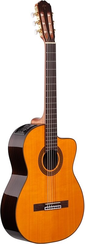 open zoom image for Takamine GC5CE Classical Acoustic-Electric Guitar, Natural, Body Left Front