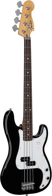 open zoom image for Fender Standard Precision Bass Guitar, Laurel Fingerboard, Black, Body Left Front