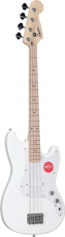 open zoom image for Squier Sonic Bronco Bass Guitar, Arctic White, Body Left Front
