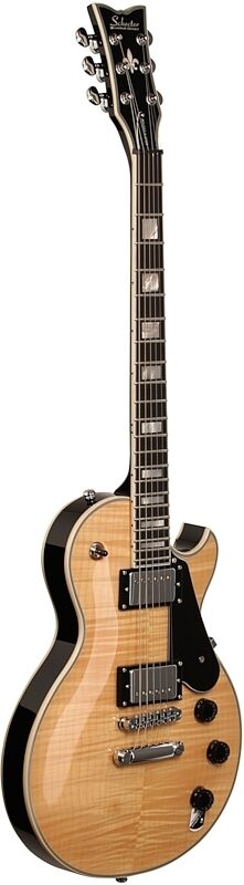 open zoom image for Schecter Solo II Custom Electric Guitar, Gloss Natural, Chrome Hardware, Body Left Front