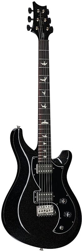 open zoom image for PRS Paul Reed Smith S2 Vela HHT Tremolo Electric Guitar (with Gig Bag), Black Rainbow Holoflake, Body Left Front