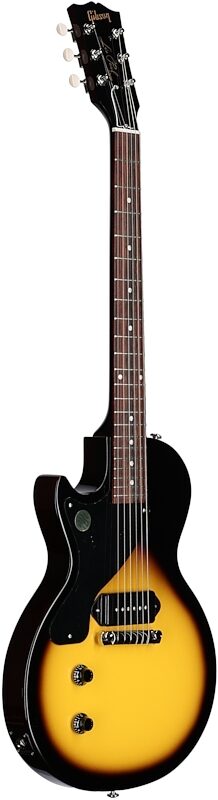open zoom image for Gibson Les Paul Junior Vintage Left-Handed Electric Guitar (with Case), Tobacco Burst, Body Left Front