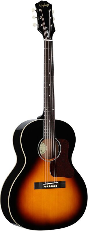 open zoom image for Epiphone Blues King Studio Parlor Acoustic-Electric Guitar (with Gig Bag), Dark Burst, Open Box (Very Good), Body Left Front
