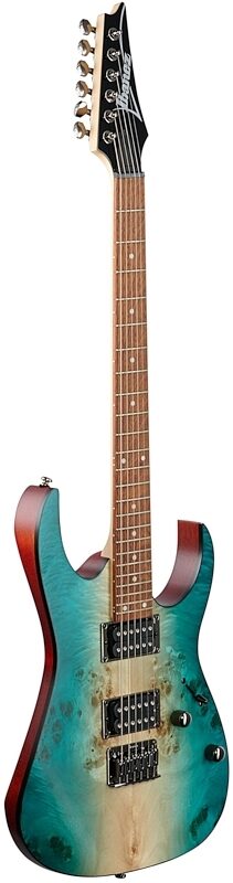 open zoom image for Ibanez RG421PB Electric Guitar, Caribbean Shoreline Flat, Body Left Front