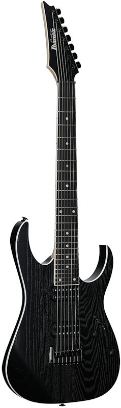 open zoom image for Ibanez RGR762AHBF Prestige Electric Guitar, 7-String (with Case), Weathered Black, Body Left Front