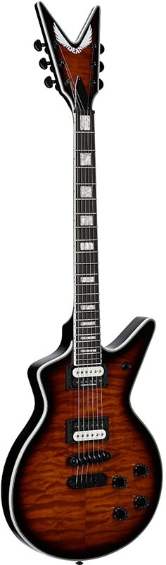 open zoom image for Dean Cadillac Select Quilt Top Electric Guitar, Trans Brazilian, Body Left Front