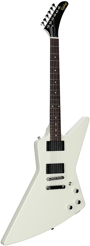 open zoom image for Epiphone Inspired by Gibson Explorer '80s Electric Guitar (with Gig Bag), Classic White, Body Left Front