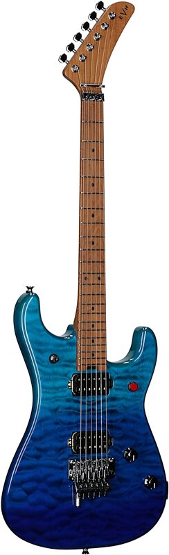 open zoom image for EVH Eddie Van Halen 5150 Series DX QM Electric Guitar, with Baked Maple Fingerboard (and Gig Bag), Pacific Drift, Body Left Front