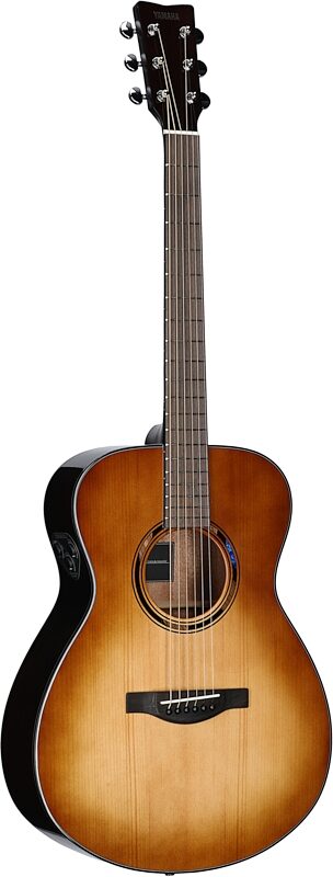 open zoom image for Yamaha TAS1E Transacoustic Concert Acoustic-Electric Guitar (with Gig Bag), Sand Burst, Body Left Front