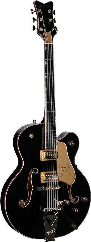 open zoom image for Gretsch Synchromatic Falcon Hollow Body Electric Guitar (with Case), Black, Body Left Front