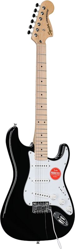 open zoom image for Squier Affinity Stratocaster Electric Guitar, with Maple Fingerboard, Black, Body Left Front