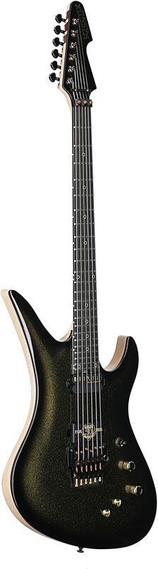 open zoom image for Schecter Avenger FR-S 50th Anniversary Electric Guitar, Gold Burst, Body Left Front