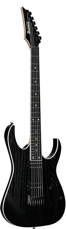 open zoom image for Ibanez RGR662AHBF Prestige Electric Guitar (with Case), Weathered Black, Body Left Front
