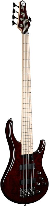 open zoom image for MTD Kingston Z5MP Electric Bass, 5-String (with Maple Fingerboard), Transparent Cherry, Body Left Front