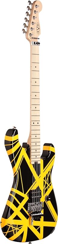 open zoom image for EVH Eddie Van Halen Striped Series Electric Guitar, Black and Yellow, Body Left Front