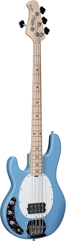 open zoom image for Sterling by Music Man SUB StingRay Electric Bass, Left-Handed, Chopper Blue, Hard Maple Fretboard, Body Left Front