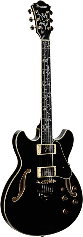 open zoom image for Ibanez AS93SP Artcore Expressionist Electric Guitar, Black, Body Left Front