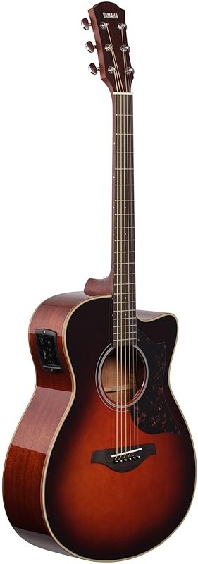 open zoom image for Yamaha AC1M Acoustic-Electric Guitar, Tobacco Brown Sunburst, Body Left Front