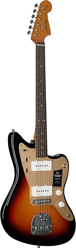 open zoom image for Fender Limited Edition Vintera II Road Worn '50s Jazzmaster Electric Guitar (with Case), 3-Color Sunburst, Body Left Front