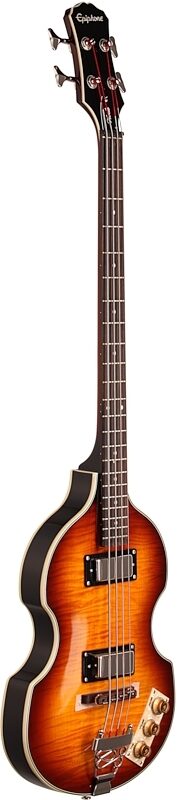 open zoom image for Epiphone Viola Electric Bass, Vintage Sunburst, Body Left Front