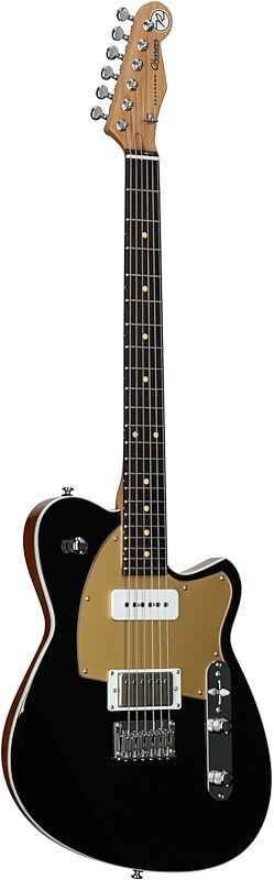 open zoom image for Reverend Charger H90 Electric Guitar, Midnight Black, Body Left Front