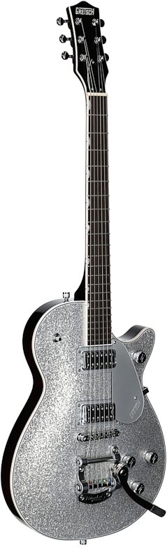 open zoom image for Gretsch G5230T Electromatic Sparkle Jet FT Electric Guitar, Silver, Body Left Front