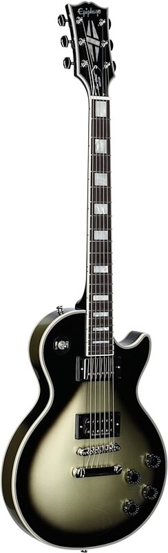 open zoom image for Epiphone Adam Jones 1979 Les Paul Custom Electric Guitar (with Case), Antique Silverburst, with Case, Body Left Front