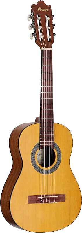 open zoom image for Ibanez GA1 1/2-Size Classical Acoustic Guitar, Open Pore Amber, Body Left Front