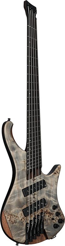 open zoom image for Ibanez EHB1505MS Bass Guitar, 5-String (with Gig Bag), Black Ice Flat, Body Left Front