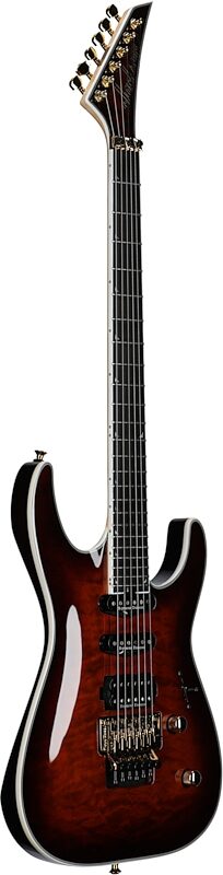 open zoom image for Jackson Pro Plus Soloist SLA3Q Electric Guitar (with Gig Bag), Amber Tiger Eye, Body Left Front