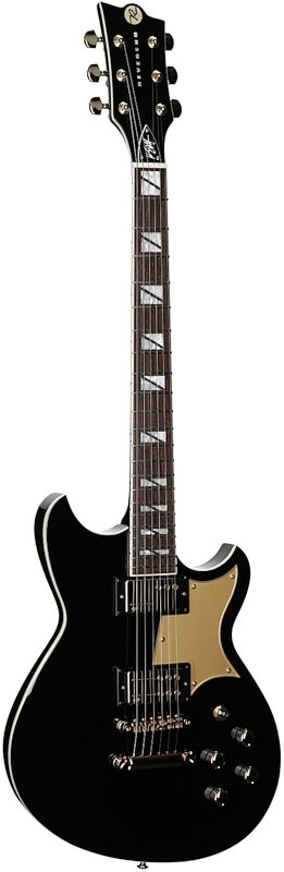 open zoom image for Reverend Kyle Shutt II Electric Guitar, Midnight Black, Body Left Front