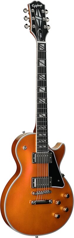 open zoom image for Epiphone Futura Les Paul Custom Electric Guitar (with Gig Bag), Firestorm Shift, Body Left Front