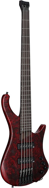 open zoom image for Ibanez EHB1505 Bass Guitar, 5-String (with Gig Bag), Stained Wine Red, Body Left Front