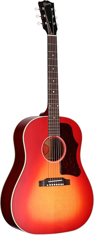 open zoom image for Gibson Exclusive J-45 50s Faded Acoustic-Electric Guitar (with Case), Vintage Cherry Sunburst, Body Left Front