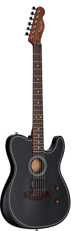 open zoom image for Fender Acoustasonic Standard Telecaster Acoustic-Electric Guitar, Black, Body Left Front