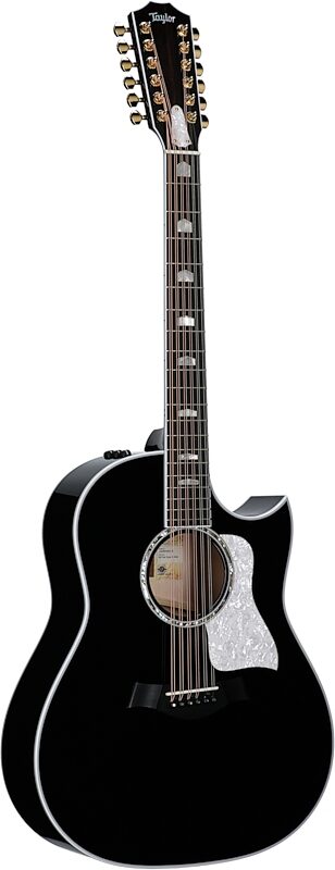 open zoom image for Taylor 657ce Doce Doble Grand Pacific Acoustic-Electric Guitar, 12-String (with Case), Black, Body Left Front