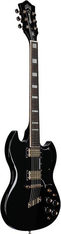 open zoom image for Guild S-100 Polara Kim Thayil Signature Electric Guitar, Black, Body Left Front